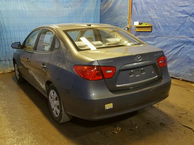 KMHDU46D58U492662 - 2008 HYUNDAI ELANTRA GL GRAY photo 3