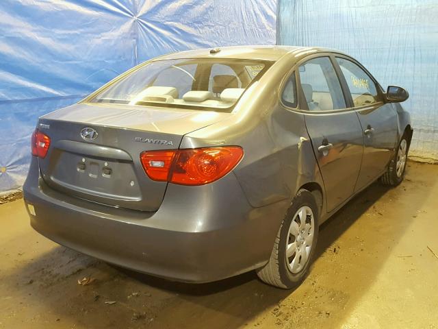 KMHDU46D58U492662 - 2008 HYUNDAI ELANTRA GL GRAY photo 4