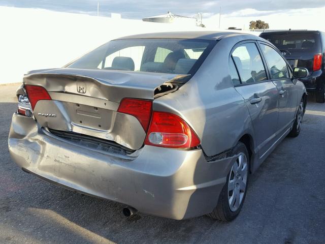 1HGFA16506L085267 - 2006 HONDA CIVIC LX GOLD photo 4