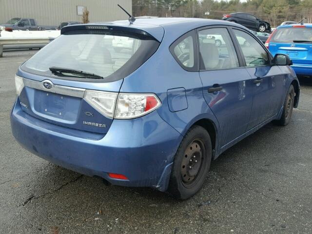 JF1GH61688H837840 - 2008 SUBARU IMPREZA 2. BLUE photo 4