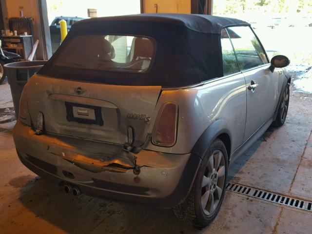 WMWRH33586TK57243 - 2006 MINI COOPER S SILVER photo 4