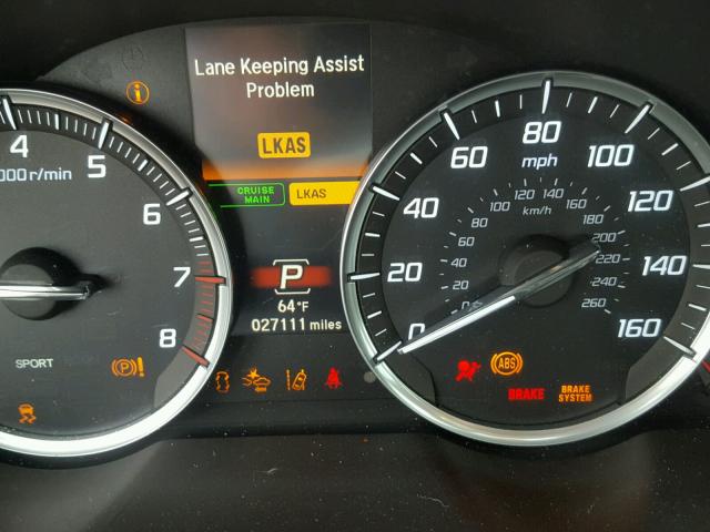 19UUB2F53FA001464 - 2015 ACURA TLX TECH GRAY photo 8