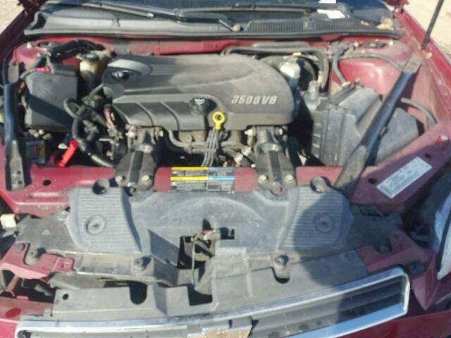 2G1WT55K069406828 - 2006 CHEVROLET IMPALA LT RED photo 7