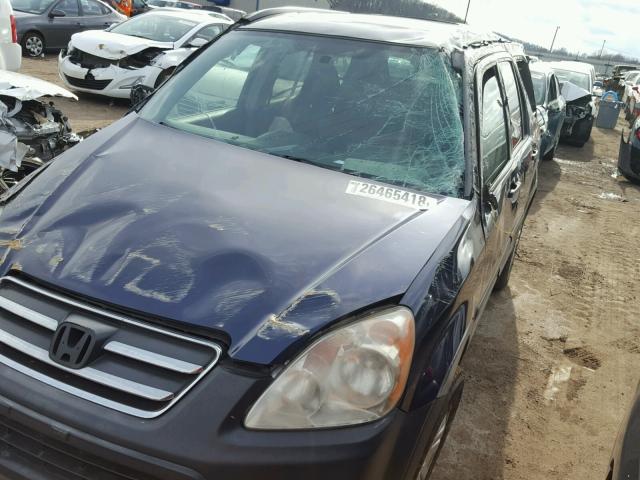 JHLRD788X6C014027 - 2006 HONDA CR-V EX BLUE photo 9