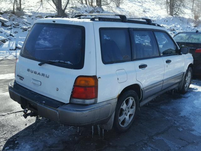 JF1SF6552WH711522 - 1998 SUBARU FORESTER S WHITE photo 4