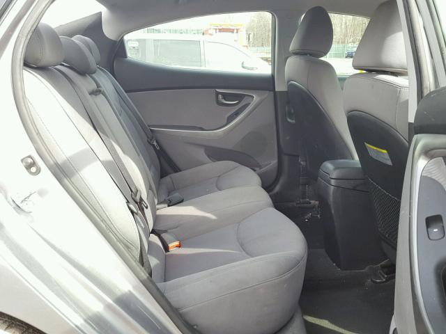 KMHDH4AE4DU525598 - 2013 HYUNDAI ELANTRA GL SILVER photo 6