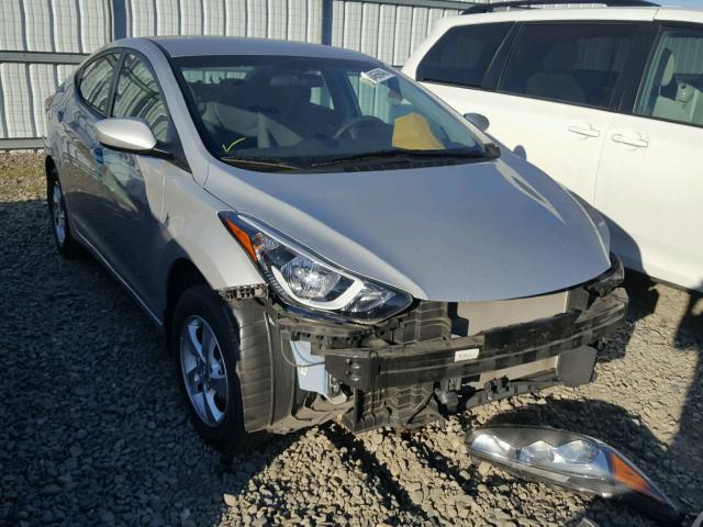 5NPDH4AE8FH645177 - 2015 HYUNDAI ELANTRA SE SILVER photo 1