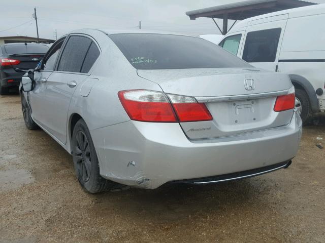 1HGCR2F36EA061369 - 2014 HONDA ACCORD LX SILVER photo 3