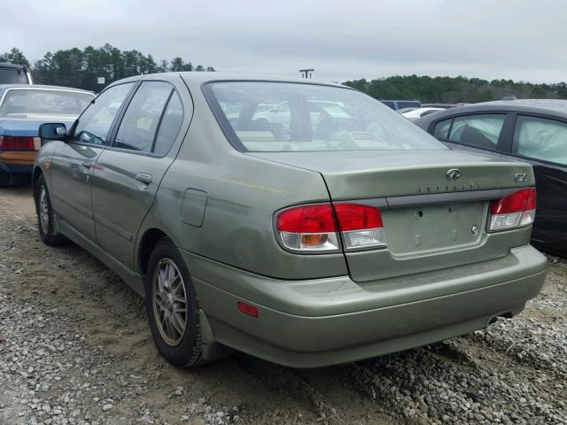 JNKCP11A4YT307962 - 2000 INFINITI G20 GREEN photo 3