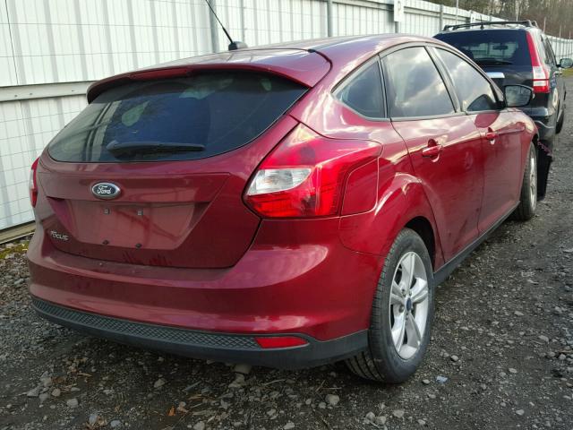 1FADP3K21EL433318 - 2014 FORD FOCUS SE MAROON photo 4