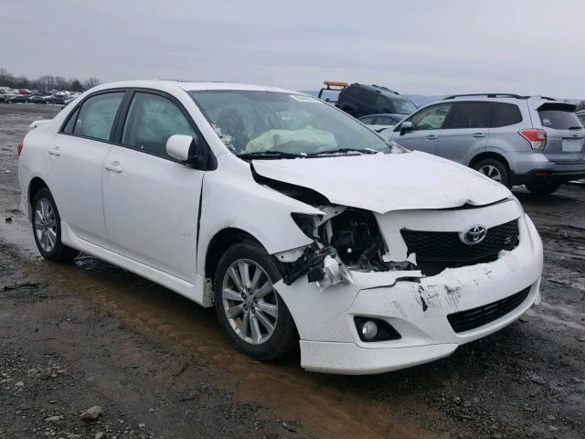 2T1BU4EE1AC252291 - 2010 TOYOTA COROLLA BA WHITE photo 1