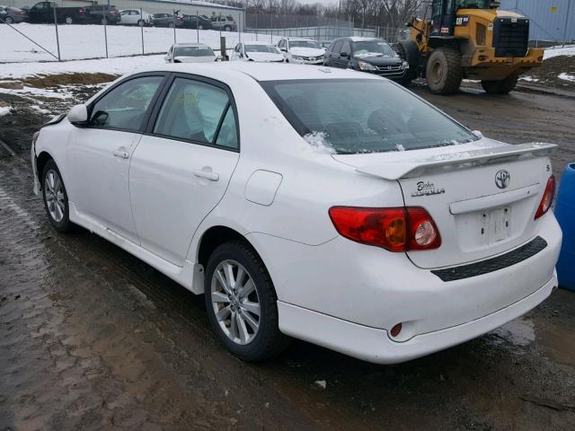 2T1BU4EE1AC252291 - 2010 TOYOTA COROLLA BA WHITE photo 3