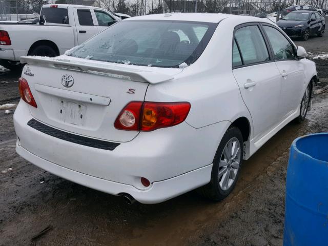 2T1BU4EE1AC252291 - 2010 TOYOTA COROLLA BA WHITE photo 4