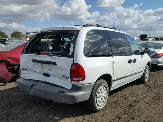 2P4GP25R0WR631922 - 1998 PLYMOUTH VOYAGER WHITE photo 4