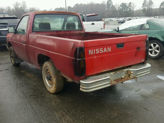 1N6SD11S2NC315419 - 1992 NISSAN TRUCK SHOR RED photo 3