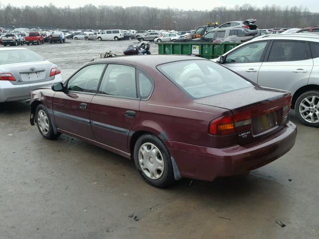 4S3BE635817205563 - 2001 SUBARU LEGACY L MAROON photo 3