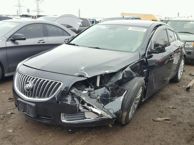 W04GR5EC3B1023462 - 2011 BUICK REGAL CXL BLACK photo 2