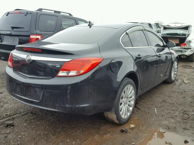 W04GR5EC3B1023462 - 2011 BUICK REGAL CXL BLACK photo 4