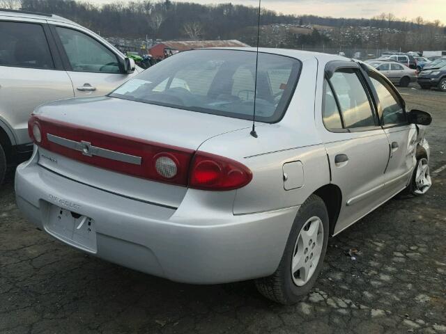 1G1JC52F237376732 - 2003 CHEVROLET CAVALIER SILVER photo 4