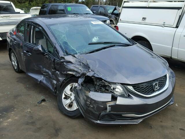 19XFB2F50EE043481 - 2014 HONDA CIVIC LX GRAY photo 1