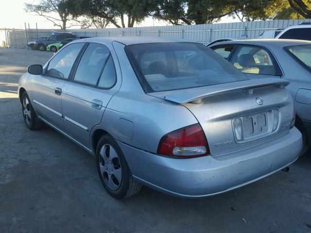 3N1CB51D03L704425 - 2003 NISSAN SENTRA XE SILVER photo 3