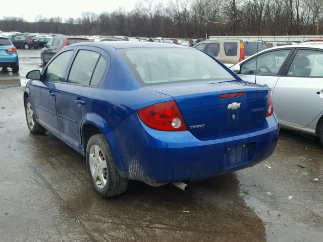 1G1AK52F457666203 - 2005 CHEVROLET COBALT BLUE photo 3