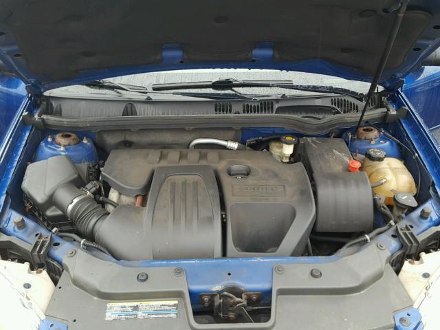 1G1AK52F457666203 - 2005 CHEVROLET COBALT BLUE photo 7