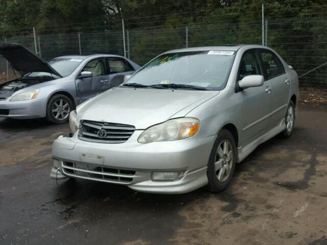 2T1BR32E73C135558 - 2003 TOYOTA COROLLA CE SILVER photo 2