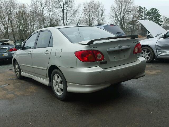 2T1BR32E73C135558 - 2003 TOYOTA COROLLA CE SILVER photo 3