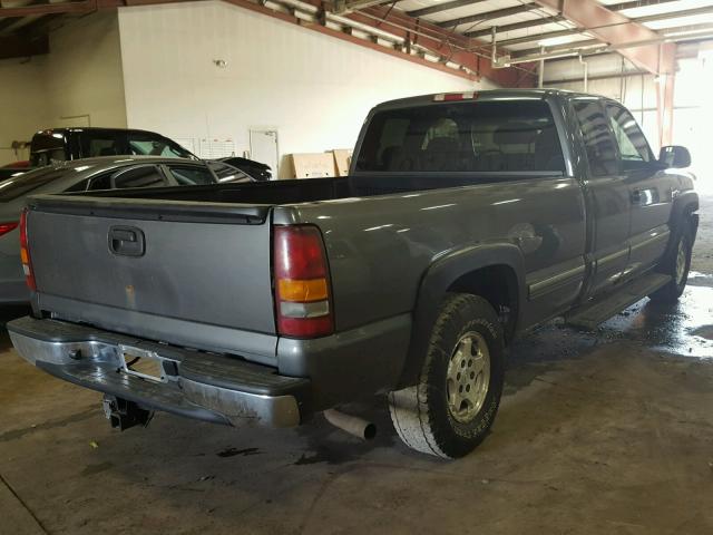 1GCEK19T01E205647 - 2001 CHEVROLET SILVERADO GRAY photo 4