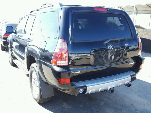 JTEZU14R338006645 - 2003 TOYOTA 4RUNNER SR BLACK photo 3