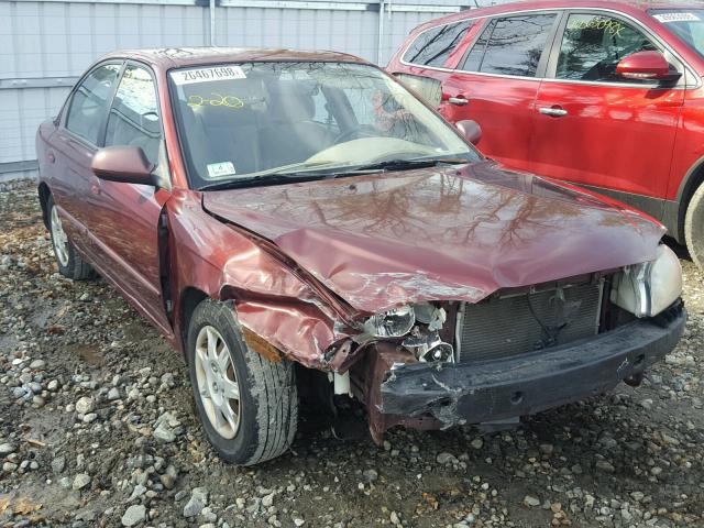 KNAFB121825123466 - 2002 KIA SPECTRA BA RED photo 9