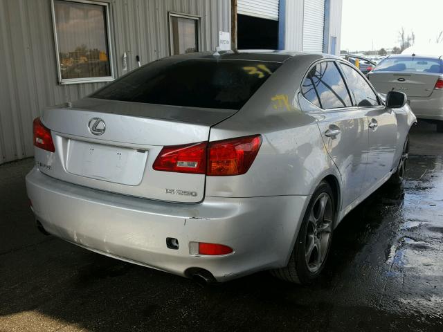 JTHBK262772030410 - 2007 LEXUS IS 250 SILVER photo 4