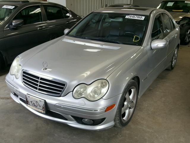 WDBRF40J55F681541 - 2005 MERCEDES-BENZ C 230K SPO SILVER photo 2