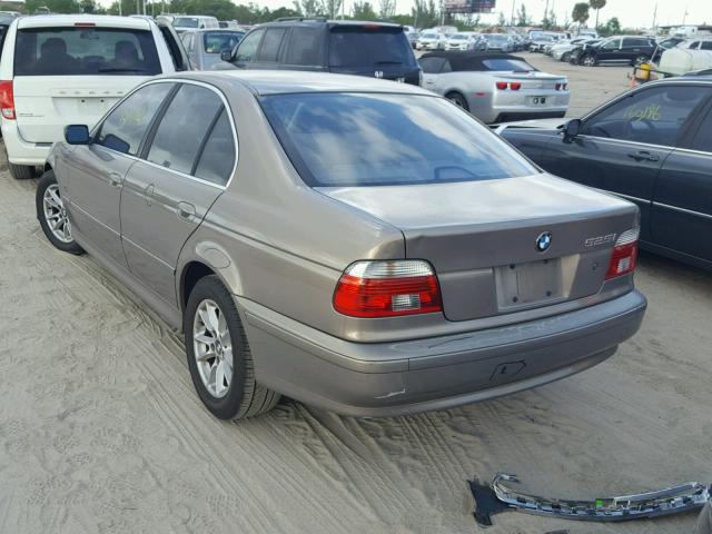 WBADT43413G027652 - 2003 BMW 525 I AUTO GOLD photo 3