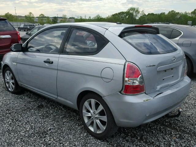 KMHCM36C98U084789 - 2008 HYUNDAI ACCENT GS GRAY photo 3