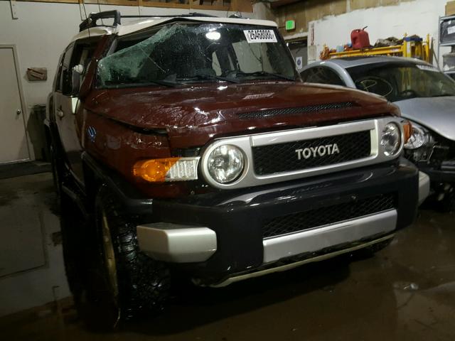 JTEBU11F18K032876 - 2008 TOYOTA FJ CRUISER BURGUNDY photo 1