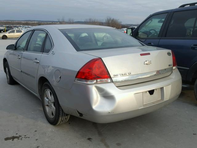 2G1WT55K479130171 - 2007 CHEVROLET IMPALA LT SILVER photo 3