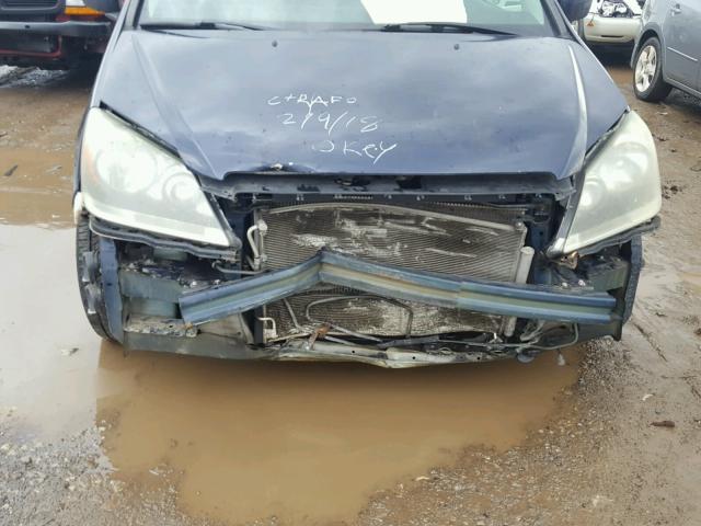 5FNRL386X7B069329 - 2007 HONDA ODYSSEY EX BLUE photo 9