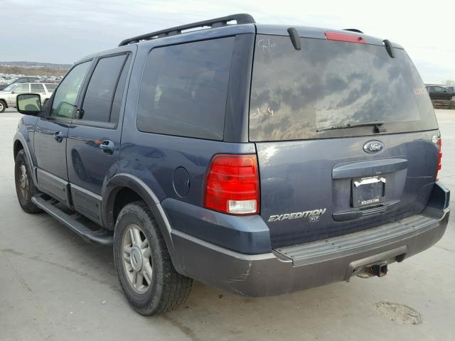 1FMPU15585LA90755 - 2005 FORD EXPEDITION BLUE photo 3