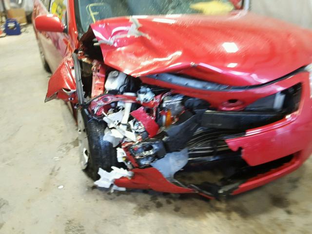 4T4BE46K79R137499 - 2009 TOYOTA CAMRY BASE RED photo 9