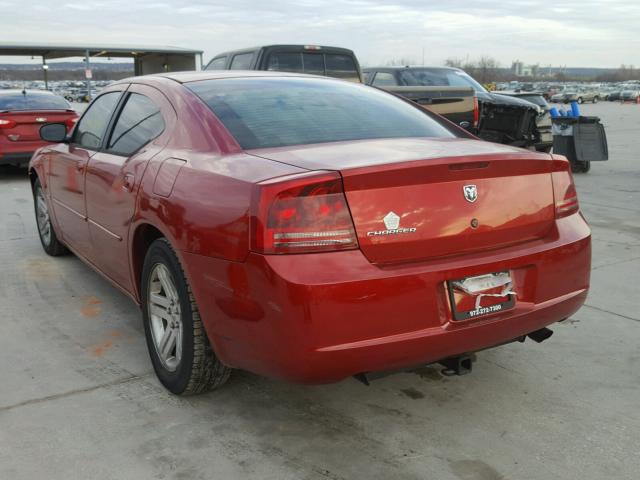 2B3KA43G56H422244 - 2006 DODGE CHARGER SE RED photo 3