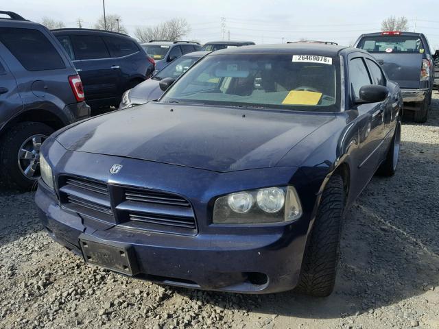 2B3KA43R96H392649 - 2006 DODGE CHARGER SE BLUE photo 2