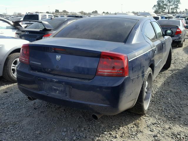 2B3KA43R96H392649 - 2006 DODGE CHARGER SE BLUE photo 4