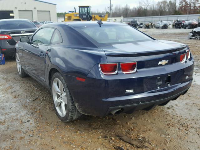2G1FJ1EJ7A9204471 - 2010 CHEVROLET CAMARO SS Azul foto 3