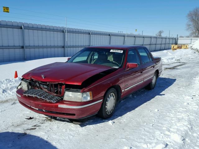 1G6KD54Y9XU715049 - 1999 CADILLAC DEVILLE RED photo 2