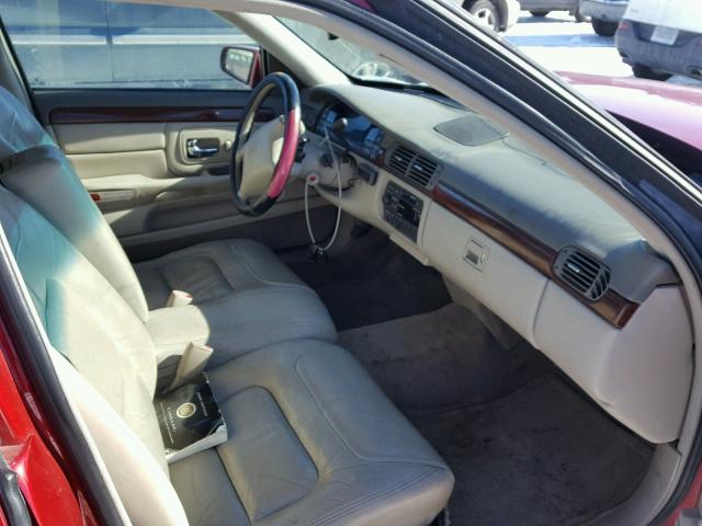 1G6KD54Y9XU715049 - 1999 CADILLAC DEVILLE RED photo 5