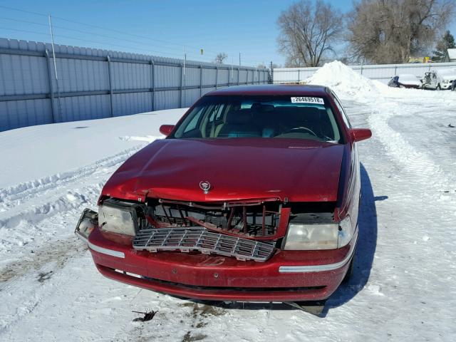 1G6KD54Y9XU715049 - 1999 CADILLAC DEVILLE RED photo 9