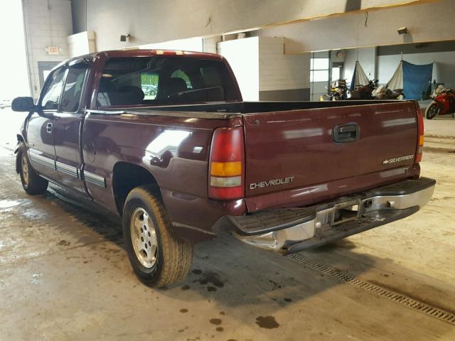 2GCEC19VX11178702 - 2001 CHEVROLET SILVERADO MAROON photo 3