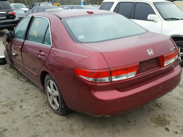 1HGCM56824A120850 - 2004 HONDA ACCORD EX BURGUNDY photo 3